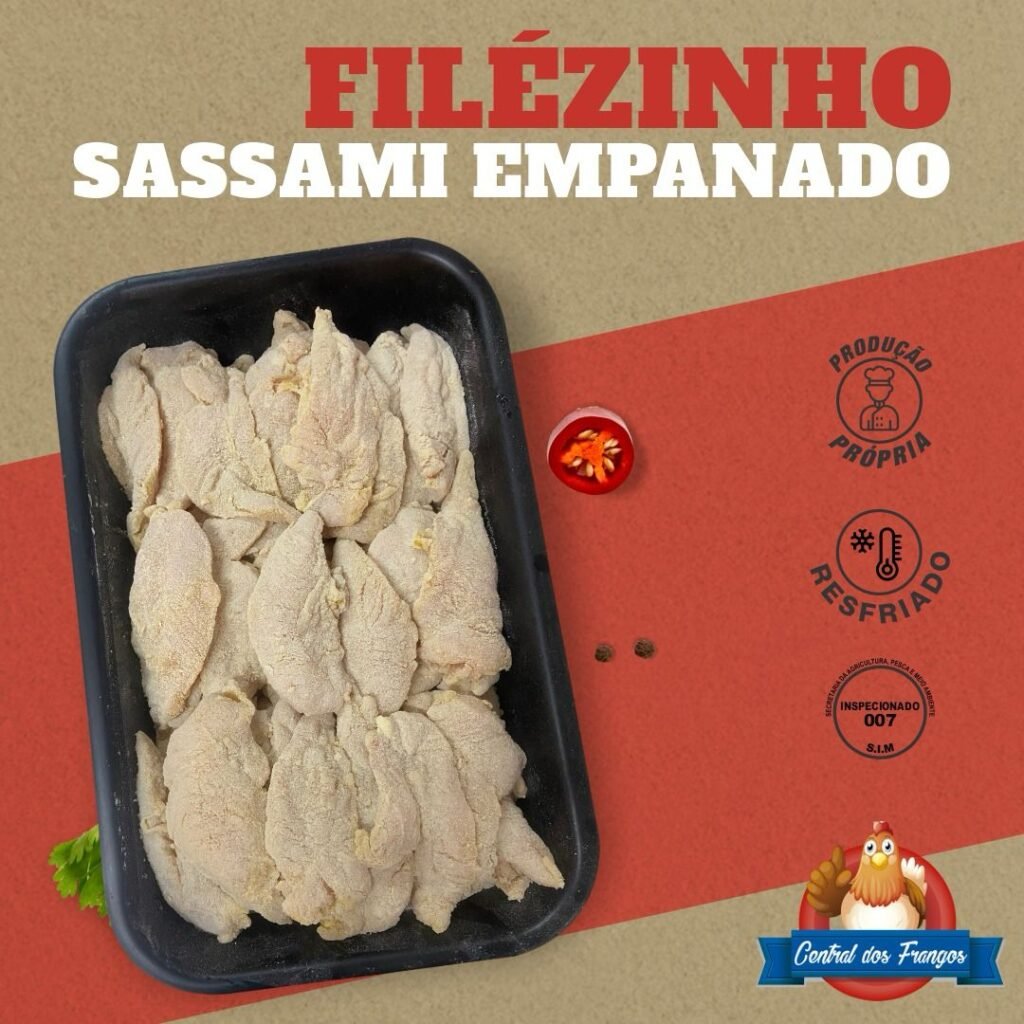 Menu Filezinho sassami empanado