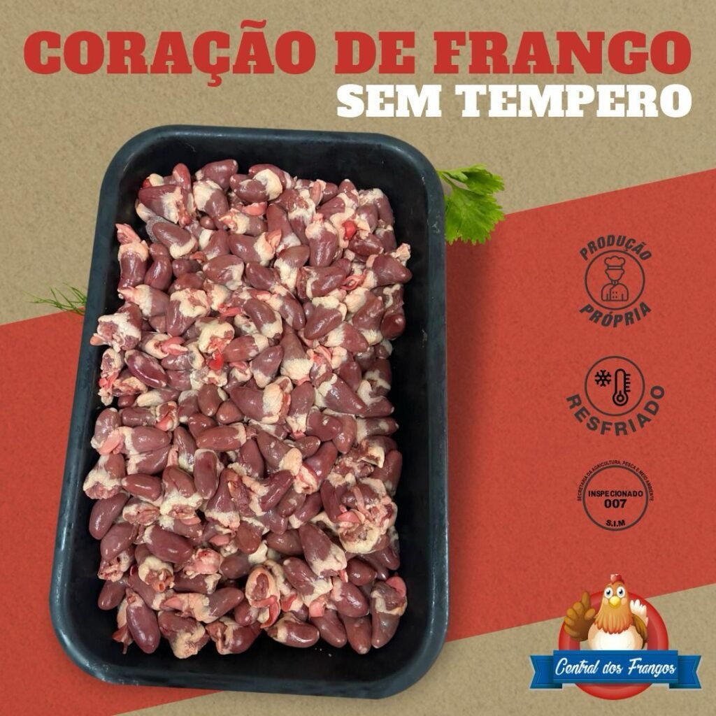 Menu Coracao de Frango sem tempero