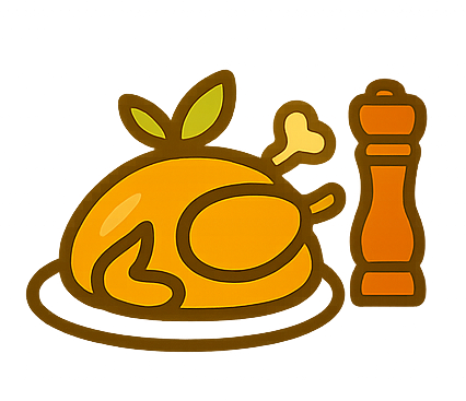 Frango Temperado em formato de icone