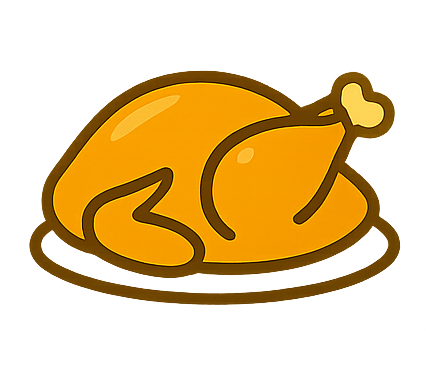 Frango inteiro como icone